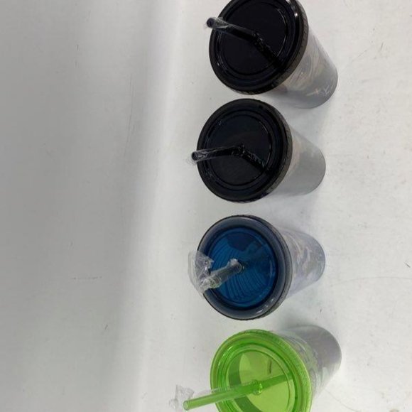 Lot of Assorted Starbucks Green & Black May The Force With Tumbler w/ Straw - Picture 5 of 6